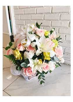 กระเช้าดอกไม้ BK-R015