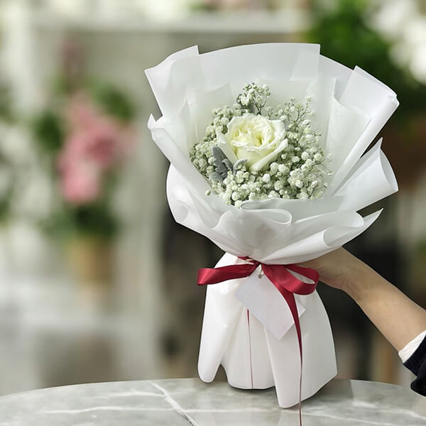 ช่อดอกไม้สด - ช่อดอกไม้ดอกเดี่ยว 