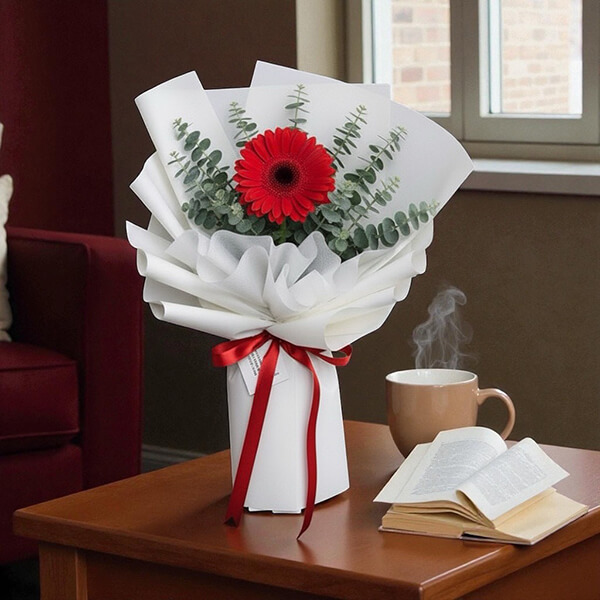 ช่อดอกไม้  Pure Red  Bouquet