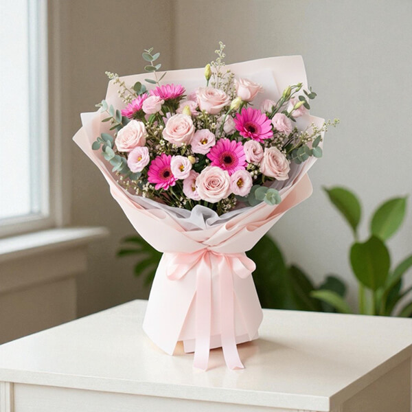 ช่อดอกไม้  Pink Dream Bouquet