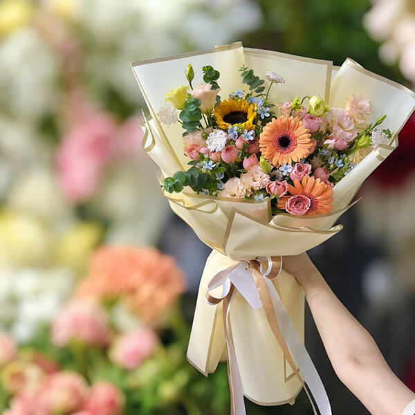 ช่อดอกไม้โทนสดใส – ช่อดอกไม้ส่งด่วนทุกวัน 