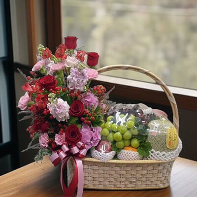 กระเช้าผลไม้ - พรีเมียม 022