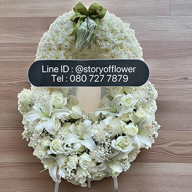 พวงหรีด Story Of Flower ดีไซน์สวย พร้อมมอบความเคารพและความประทับใจ